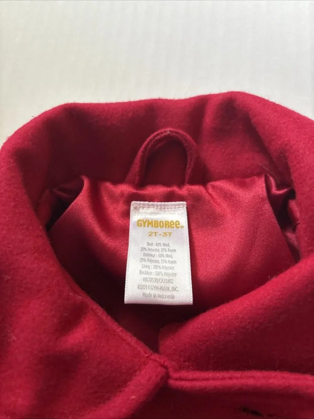 gymboree Red Girls Dress Coat Size 2T-3T